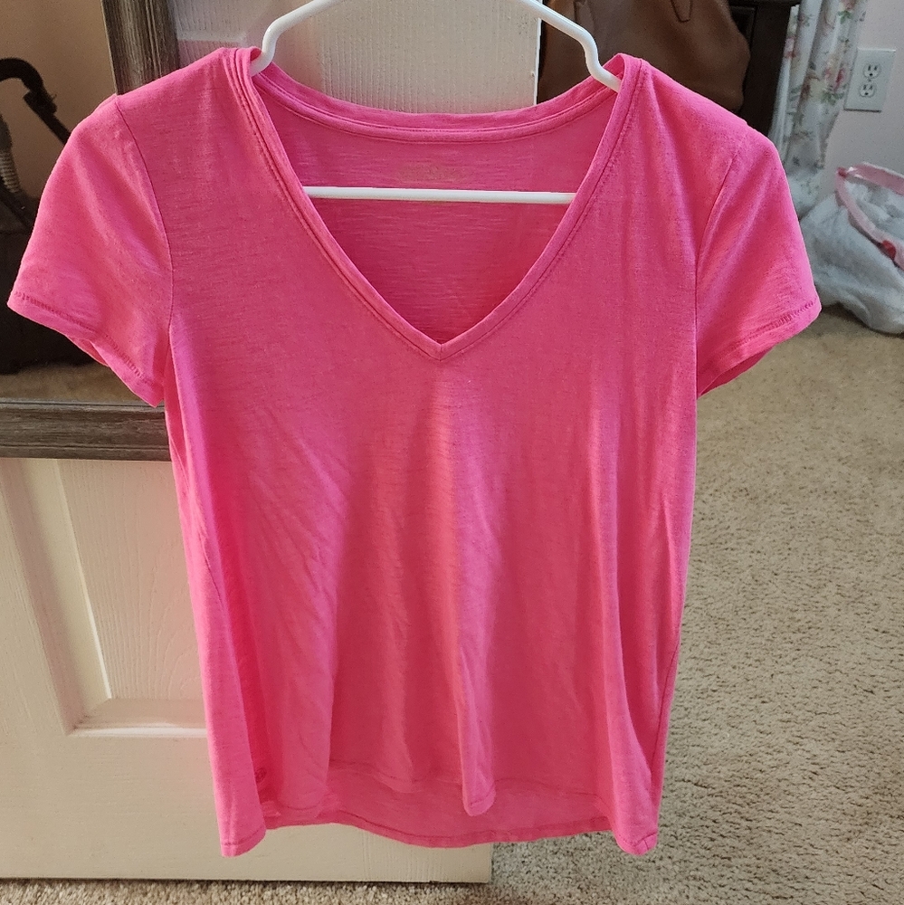 Lilly Pulitzer Etta Tee - Hot Pink